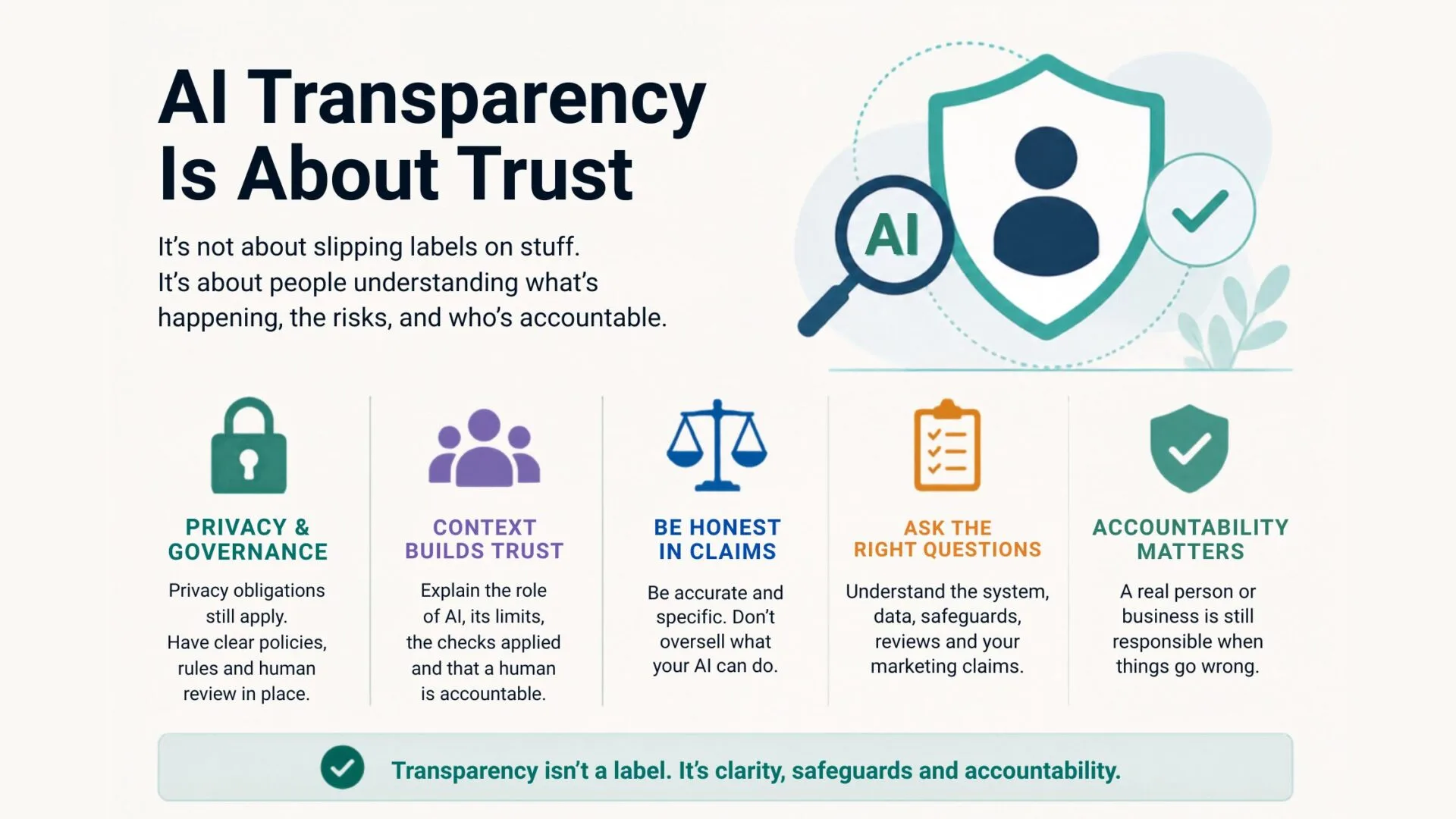 AI Transparency Isn’t About Slapping Labels on Stuff — It’s About Trust