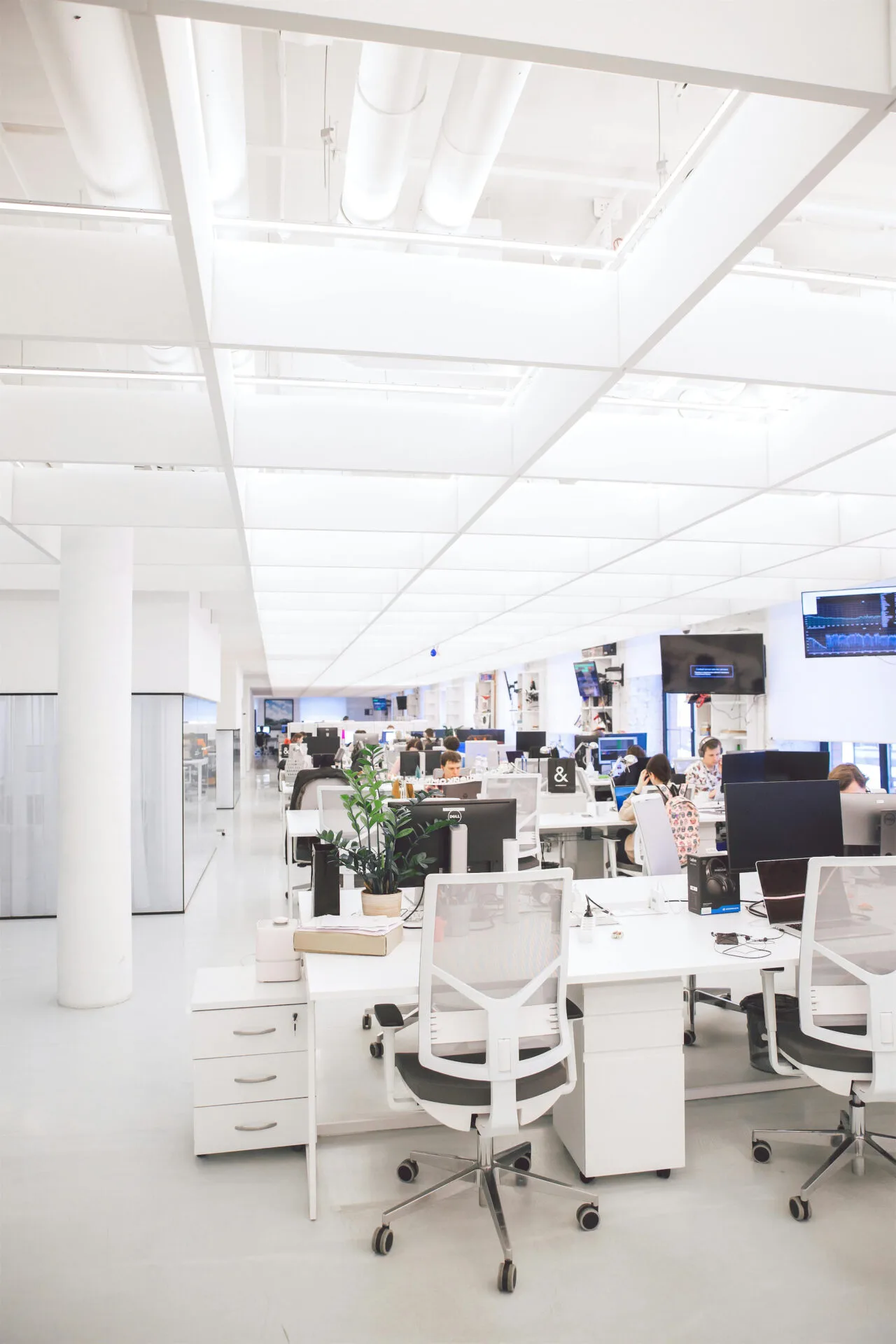 Modern open-plan office space